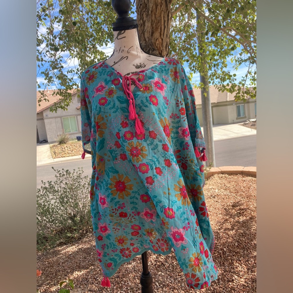 Natural Life Kaftan Tunic/Swim Cover Up - Style #KFT029